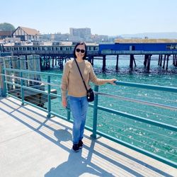 Redondo Beach Pier - At boardwalk going to lunch at el torito