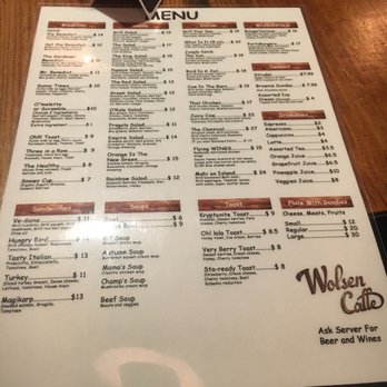 Wolsen Caffe - The food menu. - Cafes Near Me - Sunny Isles Beach, Florida Wolsen Caffe - The food menu. - Cafes Near Me - Sunny Isles Beach, Florida