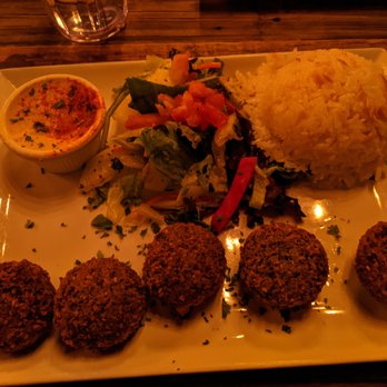 Sultan's Kebab - Falafel plate (pita not in picture) - Mediterranean Near Me - Pleasanton, California Sultan's Kebab - Falafel plate (pita not in picture) - Mediterranean Near Me - Pleasanton, California