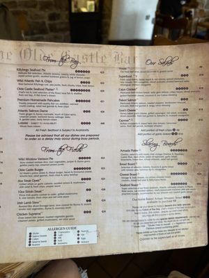 Menu photo 2 Olde Castle Bar Donegal, DL Menu photo 2 Olde Castle Bar Donegal, DL