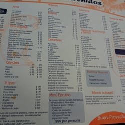 Mesón del Marisco - Menu