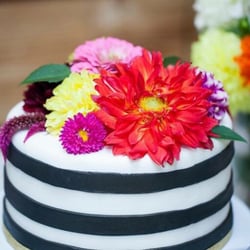 Celestial Cakery - Engagement Party Dessert Table. 8inch round Strawberry with lemon BC.