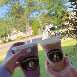 Bailey's Coffee House & Market - Mocha (left) and latte