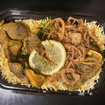 Mandi Afandi - a plate of food - Arabic Near Me - Mississauga, Ontario