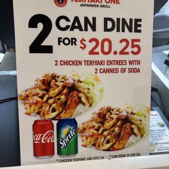 Teriyaki One - Menu as of 2/16/2025 - Japanese Near Me - Elmhurst, New York
