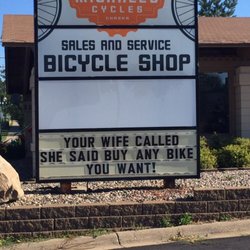Michael's Cycles - Love this!