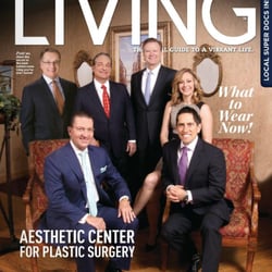 Germán Newall, MD - Dr. Newall and the Aesthetic Center for Plastic Surgery (ACPS) on the cover of LIVING Katy magazine