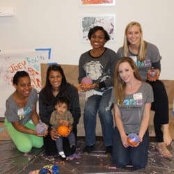 Some of the Explore + Discover team with Murray Hill Neighborhood Association! Great collaborating with MHNA for the Pumpkin Paint Party!