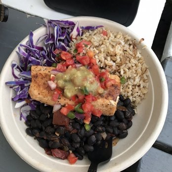 The Gulf - Blackened Mahi-Mahi Tacos (made it into a bowl) - Burgers Near Me - Orange Beach, Alabama