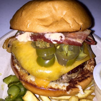 La Tour Cafe - Closeup of my bacon jalapeño burger!! - Cafes Near Me - Honolulu, Hawaii La Tour Cafe - Closeup of my bacon jalapeño burger!! - Cafes Near Me - Honolulu, Hawaii