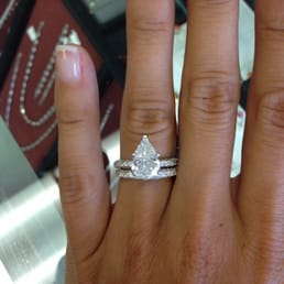 Engagement ring and custom band to match from Krystyna's