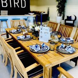 Yardbird - Teak. Moi fave for dining alfresco. YardBird Dining habitually boom chaka laka.