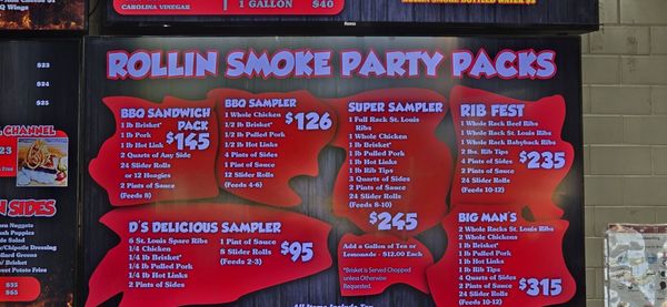 Menu photo 2 Rollin Smoke Barbeque Summerlin Las Vegas, NV