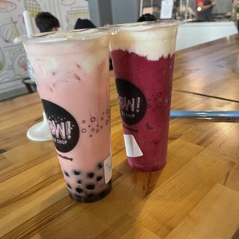 Pow Tea Shop - Cherry Bomb with boba, ice dragon - Bubble Tea Near Me - Washington, DC, District of Columbia Pow Tea Shop - Cherry Bomb with boba, ice dragon - Bubble Tea Near Me - Washington, DC, District of Columbia