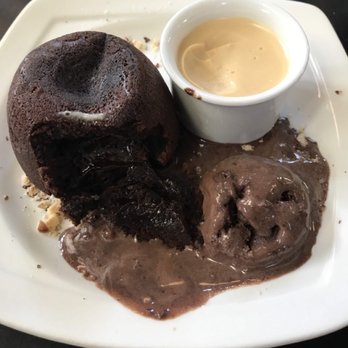 Browns Cambridge - Molten chocolate lava cake with ice cream - Brasseries Near Me - Cambridge, CAM
