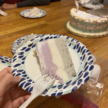 Sweet Dynasty - Taro, Lychee, and Black Sesame Ice Cream Cake - Ice Cream & Frozen Yogurt Near Me - Brooklyn, New York