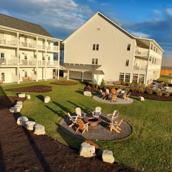 The Lake House on Canandaigua - Firepits at back cottages