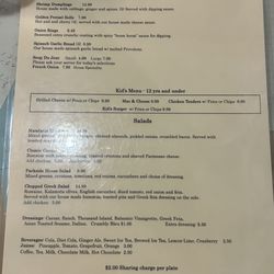 Parkside Meadow - Menu