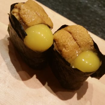 KUU Restaurant - Add quail egg to your uni  (off menu) - Japanese Near Me - Houston, Texas