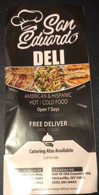 Menu photo 2 San Eduardo Hicksville, NY