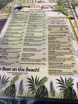 Menu photo 3 Toucans Bar & Grill Clearwater, FL