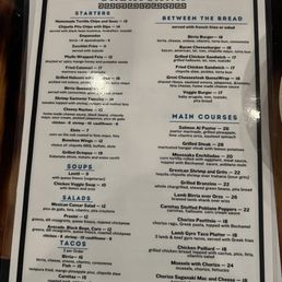 Food menu Food menu