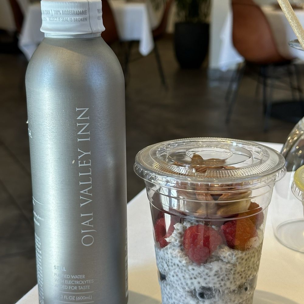 Spa Cafe - Hotel Guests are encouraged to refill the insulated containers that they provide at no cost! - New American Near Me - Ojai, California Spa Cafe - Hotel Guests are encouraged to refill the insulated containers that they provide at no cost! - New American Near Me - Ojai, California