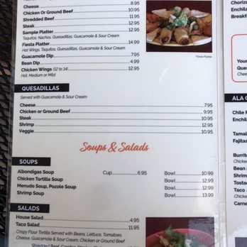 La Posada Real - menu - Mexican Near Me - Reno, Nevada