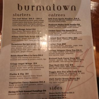 Burmatown - Burmese Near Me - Corte Madera, California