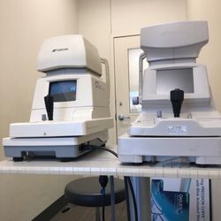 Target Optical - Exam area, right next to the patient waiting area