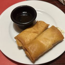 Eat at Thai - Cheese Roll  Similar to a crab rangoon served with a sweet vinegar
