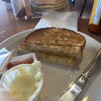Stacks On Route 66 - Half of the side of sourdough toast - American Near Me - Glendora, California Stacks On Route 66 - Half of the side of sourdough toast - American Near Me - Glendora, California