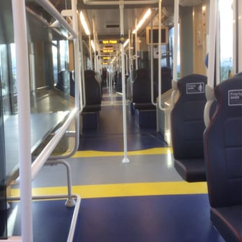Edinburgh Trams - Interior view from back. - Public Transportation Near Me - Edinburgh, EDH