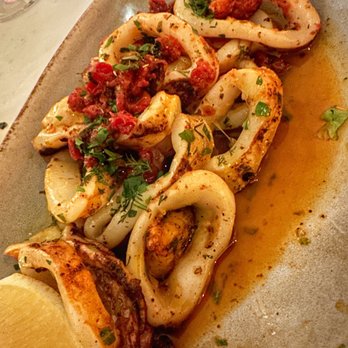 Elia - Grilled Calamari- the most tender! - Wine Bars Near Me - San Carlos, California Elia - Grilled Calamari- the most tender! - Wine Bars Near Me - San Carlos, California