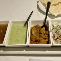 Prince Of India - Chutney Tray £3 (papadums are £1 each)
