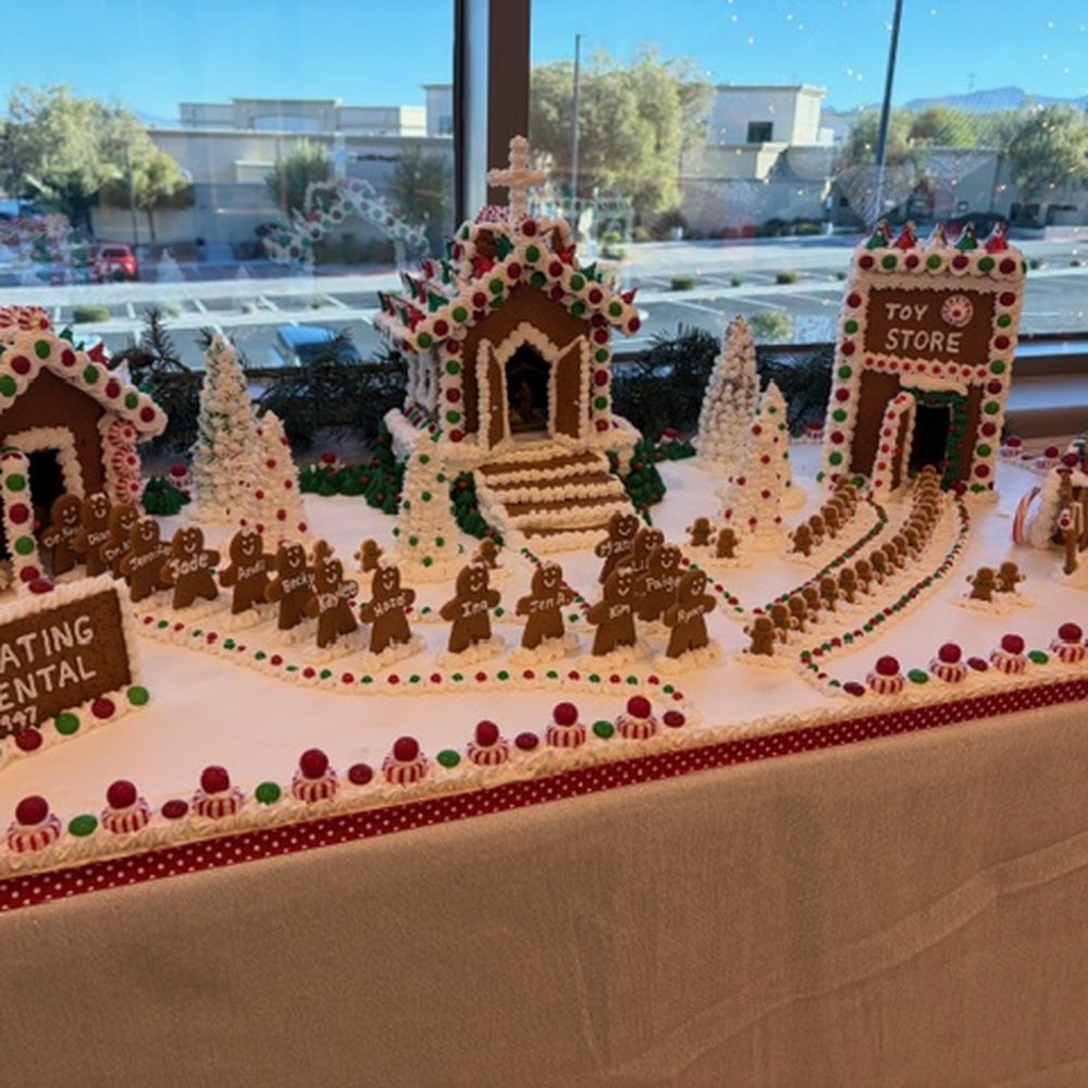 Keating Dental - Dr. Keating himself makes the gingerbread houses every Christmas! - General Dentistry Near Me - Henderson, Nevada Keating Dental - Dr. Keating himself makes the gingerbread houses every Christmas! - General Dentistry Near Me - Henderson, Nevada