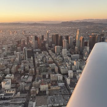 Essence Flight Academy - Flying over downtown LA with Essence aircraft - Flight Instruction Near Me - Los Angeles, California