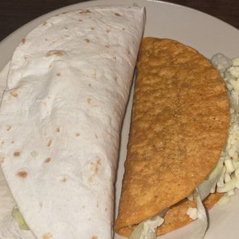 Sabor Latino Restaurant - Soft Chicken Taco with cheese and lettuce and a Hard Beef Taco with Cheese and Lettuce. - Mexican Near Me - Birmingham, Alabama Sabor Latino Restaurant - Soft Chicken Taco with cheese and lettuce and a Hard Beef Taco with Cheese and Lettuce. - Mexican Near Me - Birmingham, Alabama