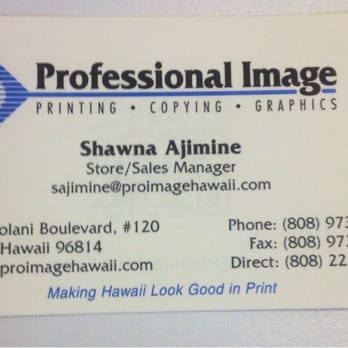 Professional Image - Kapiolani - Printing Services Near Me - Honolulu, Hawaii