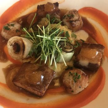Fireside Grill - Scallops and Pork Belly - Mediterranean Near Me - Victoria, British Columbia
