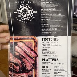 Outlaw Barbecue - Menu February 2023