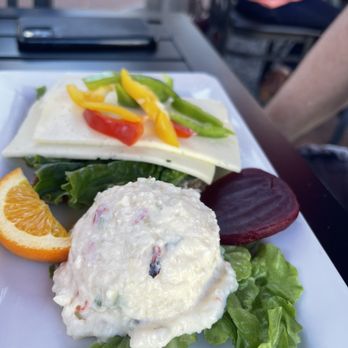 Red Viking Restaurant - Open faced cheese Sammie with potato salad - Breakfast & Brunch Near Me - Solvang, California Red Viking Restaurant - Open faced cheese Sammie with potato salad - Breakfast & Brunch Near Me - Solvang, California