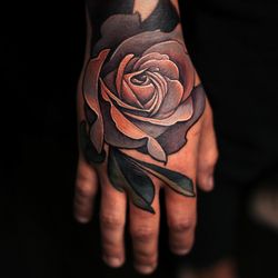 Transformation Gallery & Tattoo - Hand tattoo by Joshua Tenneson