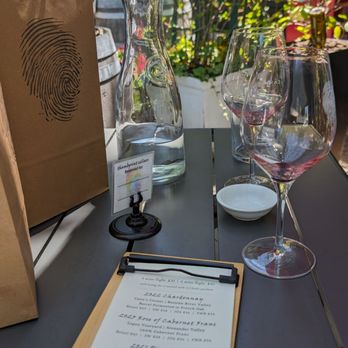 Thumbprint Cellars - Menu of wines and cab franc - Art Galleries Near Me - Healdsburg, California