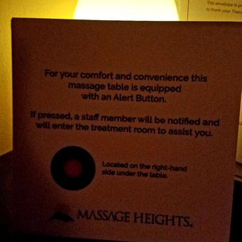 Massage Heights - New feature: Alert buttons on the massage tables - Massage Therapy Near Me - Sacramento, California Massage Heights - New feature: Alert buttons on the massage tables - Massage Therapy Near Me - Sacramento, California