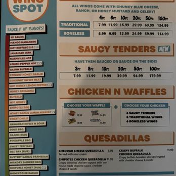 ATL Wing Spot - Menu - Chicken Wings Near Me - Redlands, California