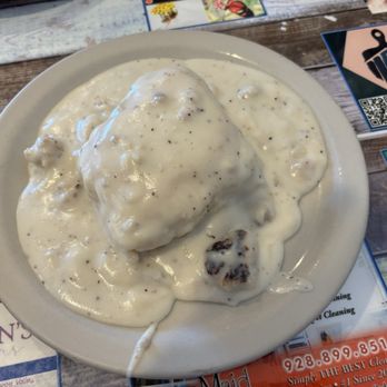 Jen's Seventh Ave Cafe - Biscuit with gravy. - Breakfast & Brunch Near Me - Prescott Valley, Arizona Jen's Seventh Ave Cafe - Biscuit with gravy. - Breakfast & Brunch Near Me - Prescott Valley, Arizona