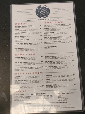 Menu photo 1 Tam Tavern Mill Valley, CA Menu photo 1 Tam Tavern Mill Valley, CA