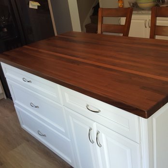 Blockhead Blocktops - Front of Island Top - Countertop Installation Near Me - Hubbard Lake, Michigan