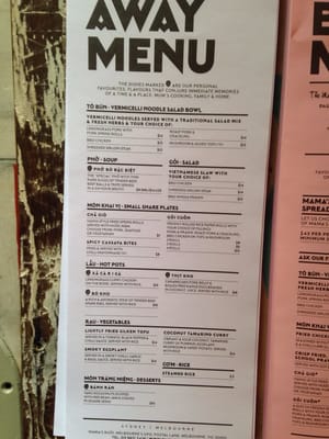 Menu photo 2 Mama's Buoi Melbourne, VIC